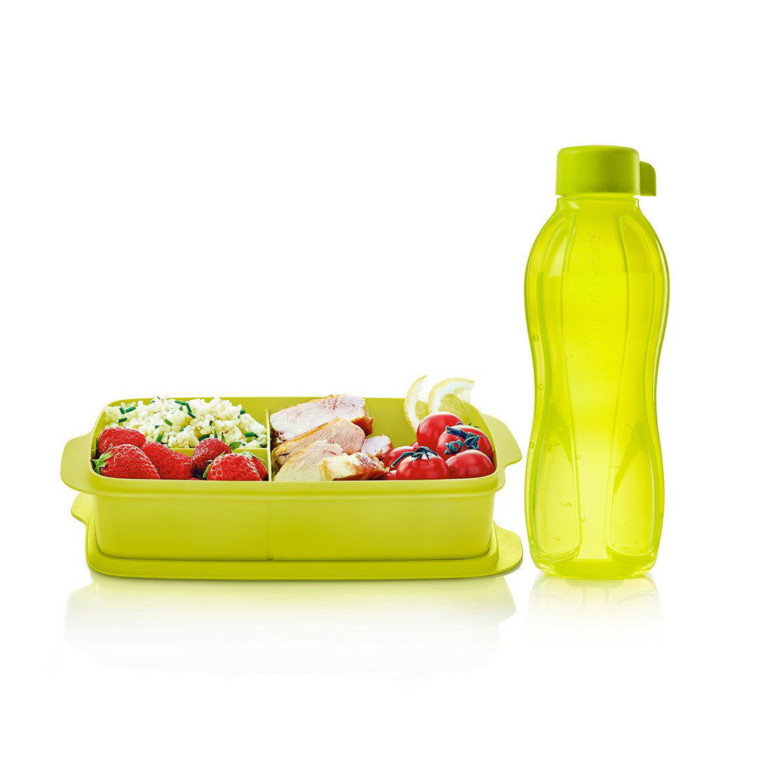 Set of Lunch Box & Bottle 750ml
