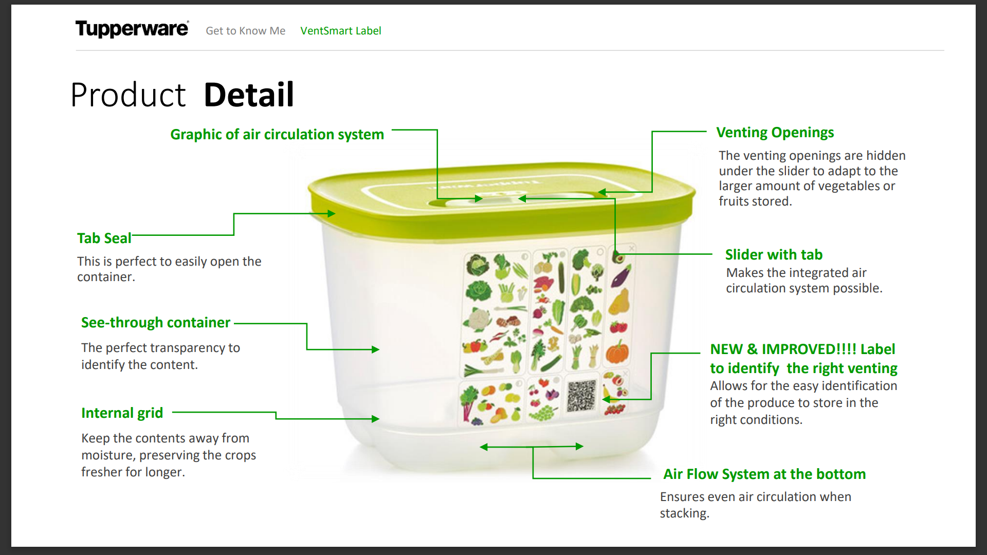 علبة ذكيه للخضروات 375 مل