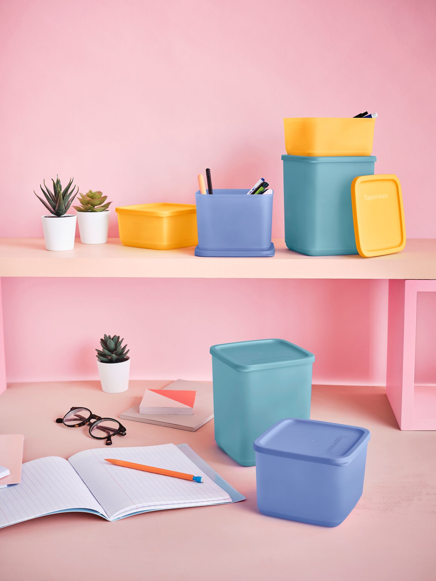 Square Containers Set  650Ml + 1L +1.8L (3)