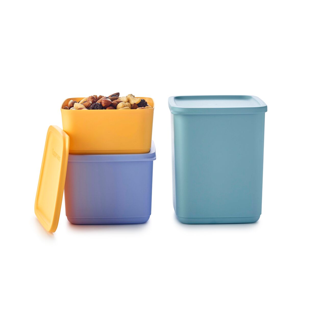 Square Containers Set  650Ml + 1L +1.8L (3)