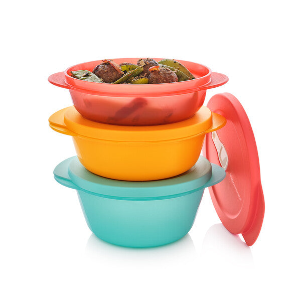 Microwave Container Set (400, 600, 800 ml)