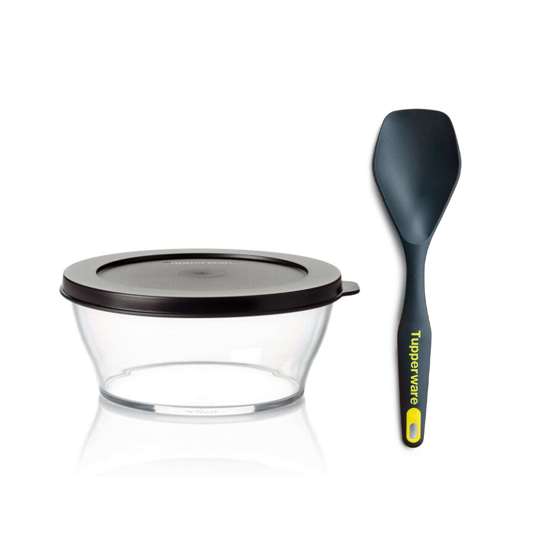 SET OF ECO+CLEAR BOWL 990ML+KPT SERVING SPOON
